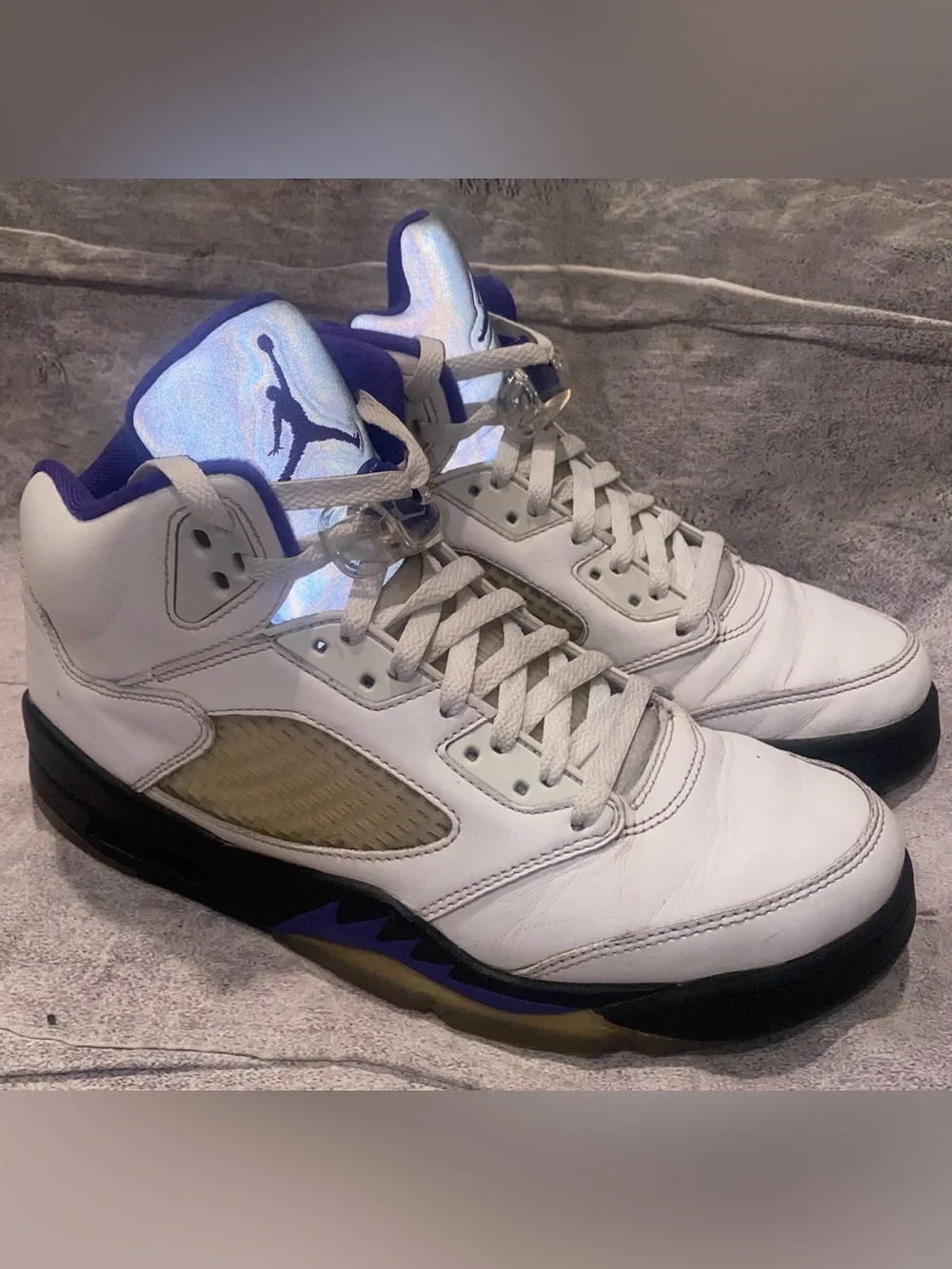 Size 9 - Jordan Air Jordan 5 Retro Dark Concord Black Mid Top Sneaker DD0587-141